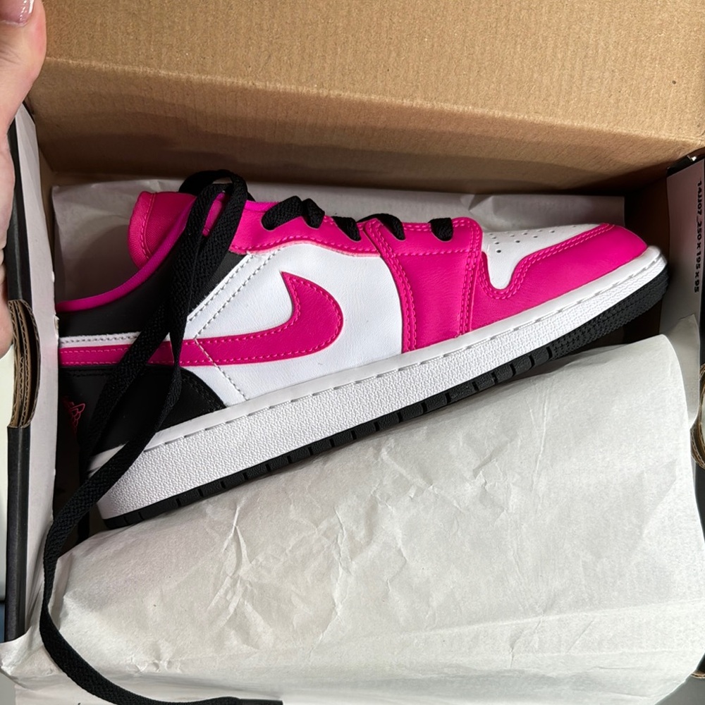 Nike Pink and White Sneakers